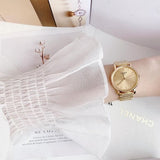 Buy Shop Tissot T Classic Everytime Desire Small Gold Dial Gold Mesh Bracelet Watch For Women - T109.210.33.021.00 USA Online