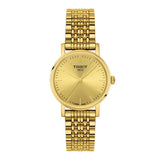 Buy Shop Tissot T Classic Everytime Desire Small Gold Dial Gold Mesh Bracelet Watch For Women - T109.210.33.021.00 USA Online