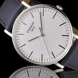 Buy Shop Tissot T Classic Everytime Large White Dial Black Leather Strap Watch For Men - T109.610.16.031.00 USA Online