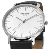 Buy Shop Tissot T Classic Everytime Large White Dial Black Leather Strap Watch For Men - T109.610.16.031.00 USA Online