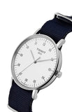 Buy Shop Tissot T Classic Everytime Large White Dial Blue NATO Strap Watch For Men - T109.610.17.037.00 USA Online
