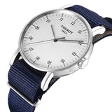 Buy Shop Tissot T Classic Everytime Large White Dial Blue NATO Strap Watch For Men - T109.610.17.037.00 USA Online