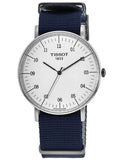 Buy Shop Tissot T Classic Everytime Large White Dial Blue NATO Strap Watch For Men - T109.610.17.037.00 USA Online