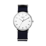 Buy Shop Tissot T Classic Everytime Large White Dial Blue NATO Strap Watch For Men - T109.610.17.037.00 USA Online
