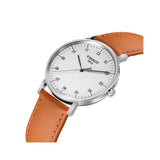 Buy Shop Tissot T Classic Everytime Large White Dial Brown Leather Strap Watch For Men - T109.610.16.037.00 USA Online