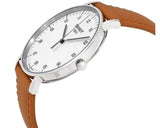 Buy Shop Tissot T Classic Everytime Large White Dial Brown Leather Strap Watch For Men - T109.610.16.037.00 USA Online
