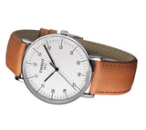 Buy Shop Tissot T Classic Everytime Large White Dial Brown Leather Strap Watch For Men - T109.610.16.037.00 USA Online