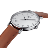 Buy Shop Tissot T Classic Everytime Large White Dial Brown Leather Strap Watch For Men - T109.610.16.037.00 USA Online