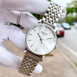 Buy Shop Tissot T Classic Everytime Large White Dial Silver Steel Strap Watch for Men - T109.610.11.031.00 USA Online