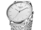 Buy Shop Tissot T Classic Everytime Large White Dial Silver Steel Strap Watch for Men - T109.610.11.031.00 USA Online