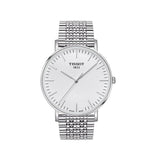 Buy Shop Tissot T Classic Everytime Large White Dial Silver Steel Strap Watch for Men - T109.610.11.031.00 USA Online