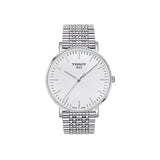 Buy Shop Tissot T Classic Everytime Large White Dial Silver Steel Strap Watch for Men - T109.610.11.031.00 USA Online