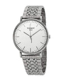 Buy Shop Tissot T Classic Everytime Large White Dial Silver Steel Strap Watch for Men - T109.610.11.031.00 USA Online