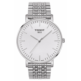Buy Shop Tissot T Classic Everytime Large White Dial Silver Steel Strap Watch for Men - T109.610.11.031.00 USA Online