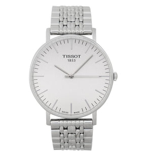 Buy Shop Tissot T Classic Everytime Large White Dial Silver Steel Strap Watch for Men - T109.610.11.031.00 USA Online