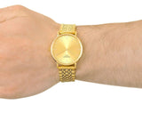 Buy Shop Tissot T Classic Everytime Medium Gold Dial Gold Mesh Bracelet Watch For Men - T109.410.33.021.00 USA Online