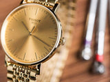 Buy Shop Tissot T Classic Everytime Medium Gold Dial Gold Mesh Bracelet Watch For Men - T109.410.33.021.00 USA Online