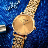Buy Shop Tissot T Classic Everytime Medium Gold Dial Gold Mesh Bracelet Watch For Men - T109.410.33.021.00 USA Online