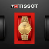 Buy Shop Tissot T Classic Everytime Medium Gold Dial Gold Mesh Bracelet Watch For Men - T109.410.33.021.00 USA Online