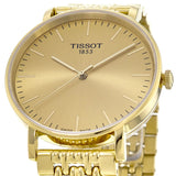 Buy Shop Tissot T Classic Everytime Medium Gold Dial Gold Mesh Bracelet Watch For Men - T109.410.33.021.00 USA Online