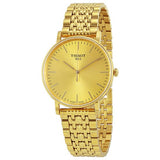 Buy Shop Tissot T Classic Everytime Medium Gold Dial Gold Mesh Bracelet Watch For Men - T109.410.33.021.00 USA Online