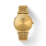 Buy Shop Tissot T Classic Everytime Medium Gold Dial Gold Mesh Bracelet Watch For Men - T109.410.33.021.00 USA Online