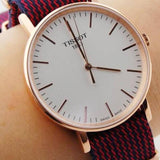 Buy Shop Tissot T Classic Everytime Medium White Dial Two Tone NATO Strap Watch for Men - T109.410.38.031.00 USA Online