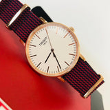 Buy Shop Tissot T Classic Everytime Medium White Dial Two Tone NATO Strap Watch for Men - T109.410.38.031.00 USA Online