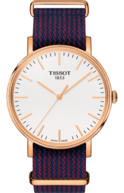 Buy Shop Tissot T Classic Everytime Medium White Dial Two Tone NATO Strap Watch for Men - T109.410.38.031.00 USA Online