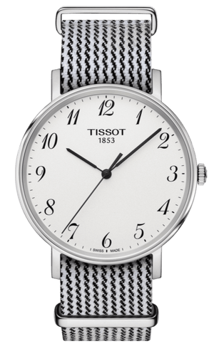 Buy Shop Tissot T Classic Everytime Medium White Dial Two Tone NATO Strap Watch for Women - T109.410.18.032.00 USA Online