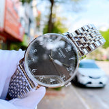 Buy Shop Tissot T Classic Everytime Quartz Black Dial Silver Steel Strap Watch for Men - T109.410.11.072.00 USA Online