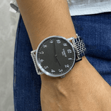 Buy Shop Tissot T Classic Everytime Quartz Black Dial Silver Steel Strap Watch for Men - T109.410.11.072.00 USA Online