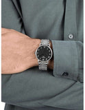Buy Shop Tissot T Classic Everytime Quartz Black Dial Silver Steel Strap Watch for Men - T109.410.11.072.00 USA Online