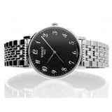 Buy Shop Tissot T Classic Everytime Quartz Black Dial Silver Steel Strap Watch for Men - T109.410.11.072.00 USA Online