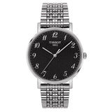 Buy Shop Tissot T Classic Everytime Quartz Black Dial Silver Steel Strap Watch for Men - T109.410.11.072.00 USA Online