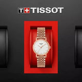 Buy Shop Tissot T Classic Everytime Small White Dial Rose Gold Mesh Bracelet Watch For Women - T109.210.33.031.00 USA Online