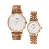 Buy Shop Tissot T Classic Everytime Small White Dial Rose Gold Mesh Bracelet Watch For Women - T109.210.33.031.00 USA Online