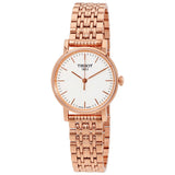 Buy Shop Tissot T Classic Everytime Small White Dial Rose Gold Mesh Bracelet Watch For Women - T109.210.33.031.00 USA Online