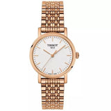 Buy Shop Tissot T Classic Everytime Small White Dial Rose Gold Mesh Bracelet Watch For Women - T109.210.33.031.00 USA Online