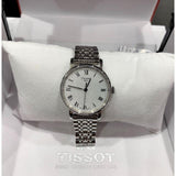 Buy Shop Tissot T Classic Everytime Small White Dial Silver Mesh Bracelet Watch For Women - T109.210.11.033.00 USA Online