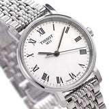 Buy Shop Tissot T Classic Everytime Small White Dial Silver Mesh Bracelet Watch For Women - T109.210.11.033.00 USA Online