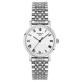 Buy Shop Tissot T Classic Everytime Small White Dial Silver Mesh Bracelet Watch For Women - T109.210.11.033.00 USA Online