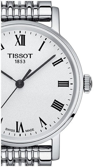 Buy Shop Tissot T Classic Everytime Small White Dial Silver Mesh Bracelet Watch For Women - T109.210.11.033.00 USA Online