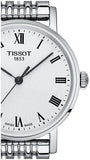 Buy Shop Tissot T Classic Everytime Small White Dial Silver Mesh Bracelet Watch For Women - T109.210.11.033.00 USA Online