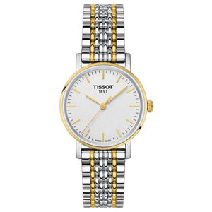 Buy Shop Tissot T Classic Everytime Small White Dial Two Tone Mesh Bracelet Watch For Women - T109.210.22.031.00 USA Online