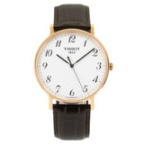 Buy Shop Tissot T Classic Everytime White Dial Black Leather Strap Watch For Men - T109.610.36.032.00 USA Online