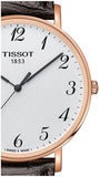 Buy Shop Tissot T Classic Everytime White Dial Black Leather Strap Watch For Men - T109.610.36.032.00 USA Online