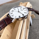 Buy Shop Tissot T Classic Everytime White Dial Brown Leather Strap Watch For Men - T109.410.16.033.00 USA Online