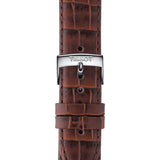 Buy Shop Tissot T Classic Everytime White Dial Brown Leather Strap Watch For Men - T109.410.16.033.00 USA Online