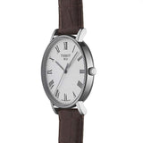 Buy Shop Tissot T Classic Everytime White Dial Brown Leather Strap Watch For Men - T109.410.16.033.00 USA Online